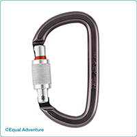 D Shape Screw Gate Carabiner