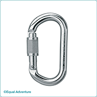 Oval Screw Lock Karabiner