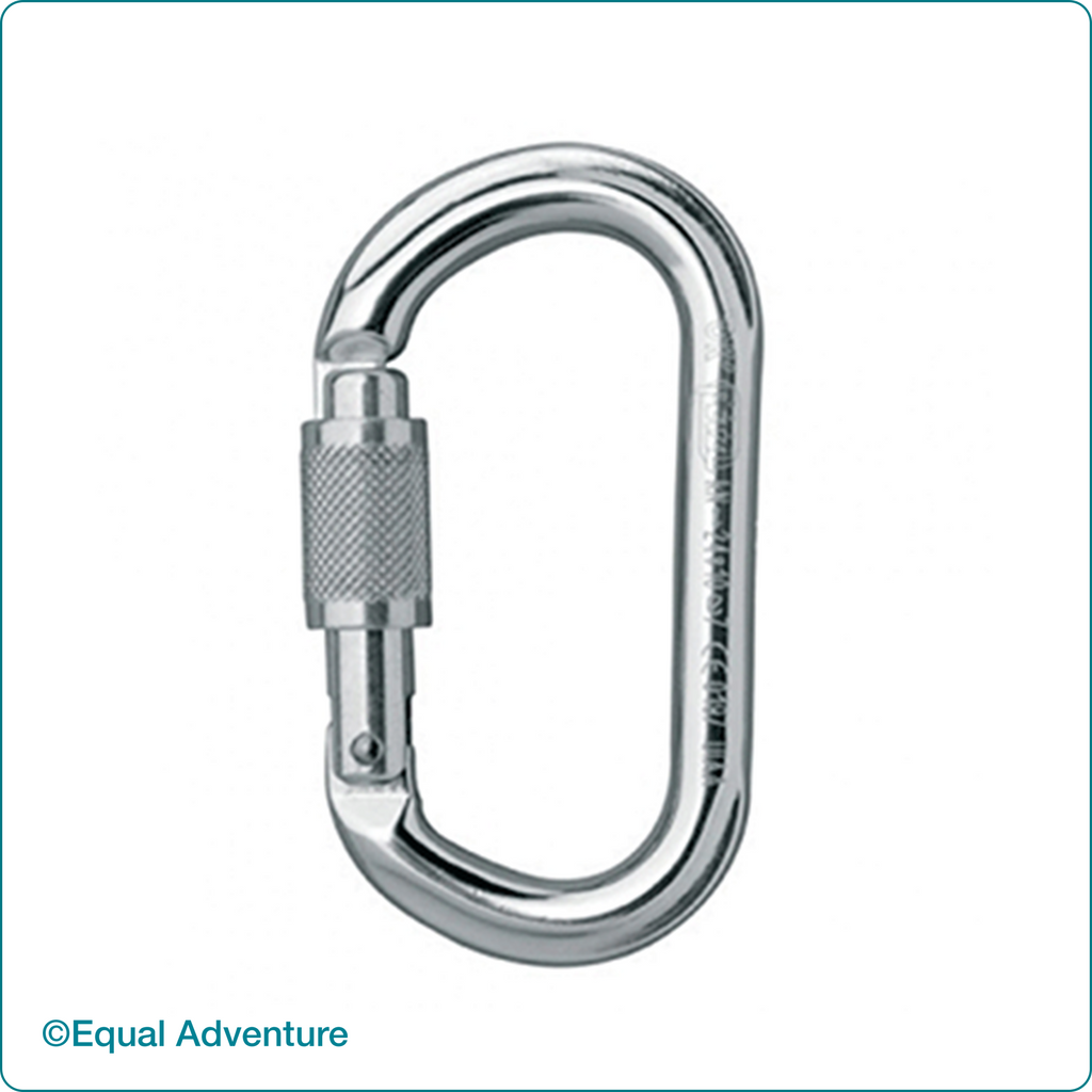Image of Oval Screw Lock Karabiner