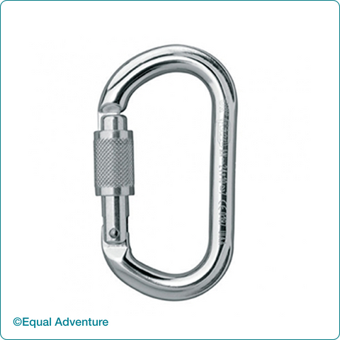 Image of Oval Screw Lock Karabiner