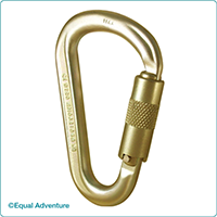 40KN HMS Steel Screw Lock Karabiner