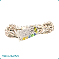 10.5mm 50mt White Parallel Rope